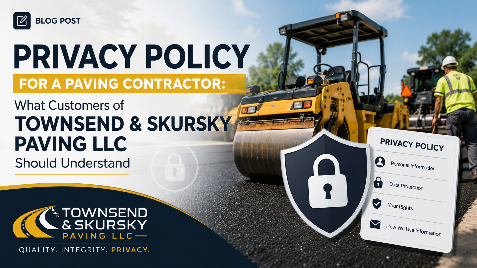Privacy Policy for a Paving Contractor: What Customers of Townsend & Skursky Paving LLC Should Understand